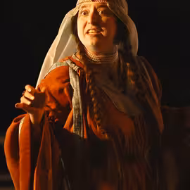 Lady Macbeth eerily muses over her ambitions for her husband's future in the play Macbeth.
